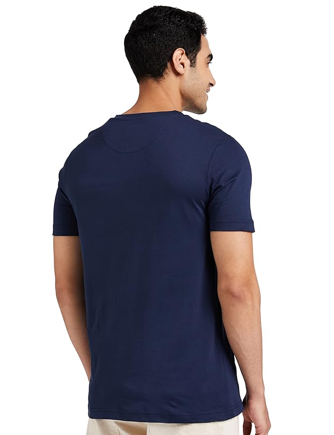 Men's Solid Cotton T Shirt | V Neck | Half Sleeve | Plain-Regular Fit